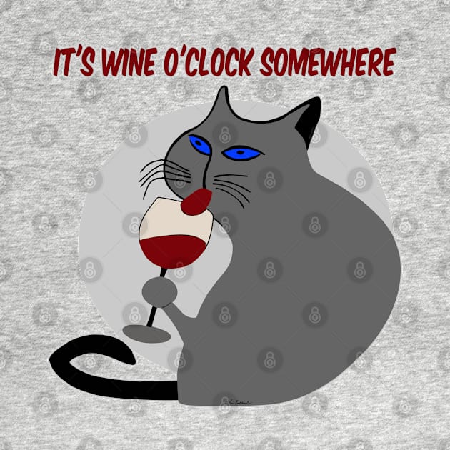 It's Wine O'clock Somewhere by loeye